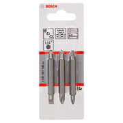 Bosch - Bit-Set Doppelklingenbit-Set, 2607001745 3-teilig PH1 PZ1 S