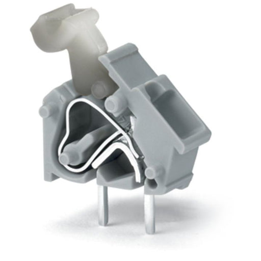 WAGO - Leiterplattenklemme Anreihbare Leiterplattenk. 256-842 Drücker,2,5mm²,dgr − 100 Stück