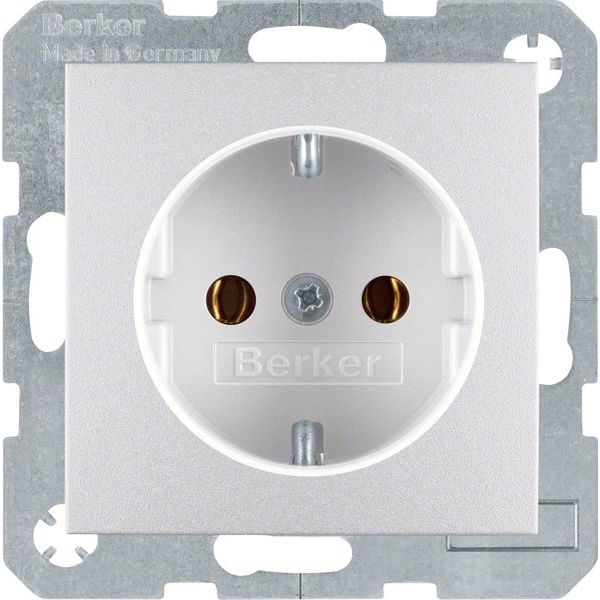 Berker - Steckdose Schuko-Steckd.alu matt 47431404