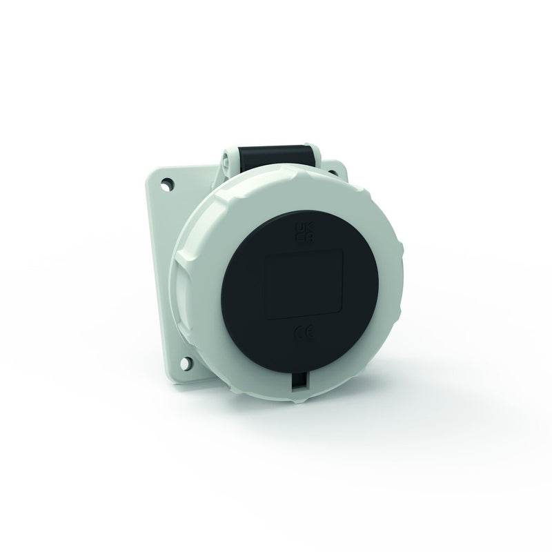 Bals Elektrotech - CEE-Anbausteckdose (IEC 60309) Anbausteckdose QC 120444 16A 5p 500V 7h IP67 − 10 Stück