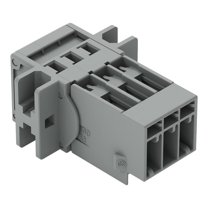 WAGO - Ein- und mehrpolige Klemmenleiste 1-Leiter-Stiftleiste 769-603/002-000 CAGECLAMP,4mm²,gr − 50 Stück