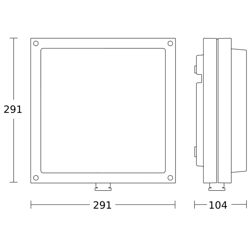 Steinel - Decken-/Wandleuchte Sensor-LED-Außenleuchte L 690 S ANT 3000K 104 x 291 x 303 mm