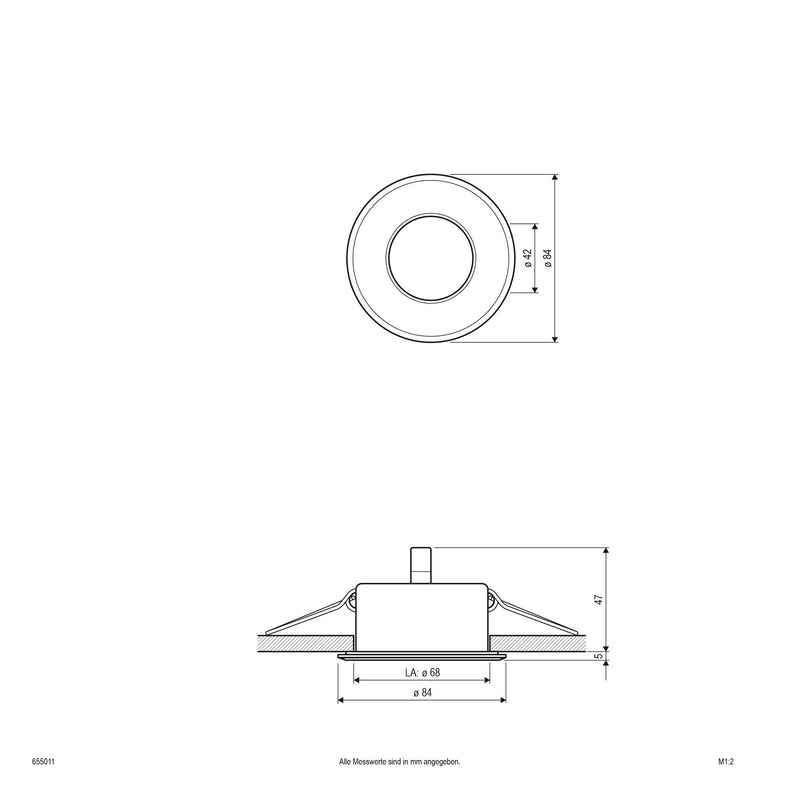 EVN Lichttechnik - Downlight/Strahler/Flutlicht NV EB-Leuchte 655 011 chr 12V 50W GX5,3