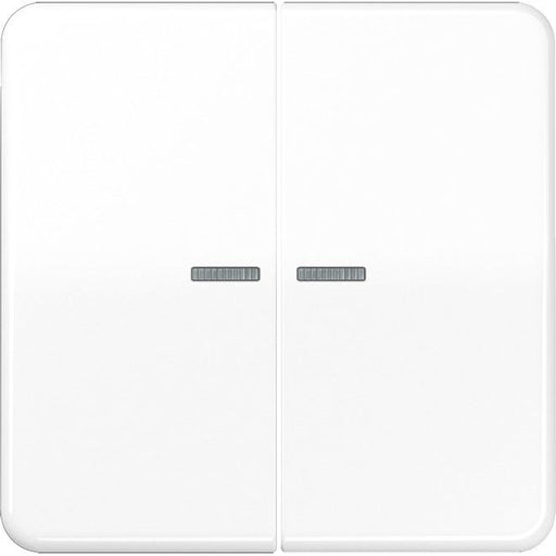 Jung - Abdeckung/Bedienelement für Installationsschalterprogramme Wippe Lichtleiter aws CD 595 KO5BF WW für Schalter/Taster