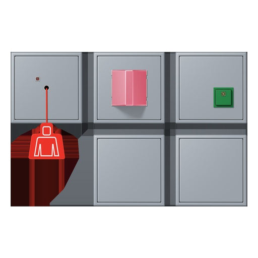 Jung - Behindertenelement für Installationsschalterprogramme Notrufset mit USV NRS LC 0834-2 257