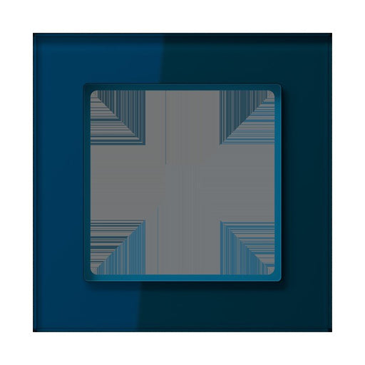 Jung - Abdeckrahmen Glasrahmen 1fach AC 581 GL NB nachtblau − 1 Stück by Jung
