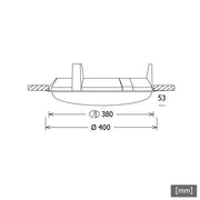 LTS Licht&Leuchten - Mechanisches Zubehör/Ersatzteile für Leuchten Deckeneinbauring DISC-Z 40.01