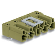 WAGO - Leiterplattensteckverbinder Stecker für Leiterplatten 770-875/011-000 5-polig,hellgrün − 50 Stück