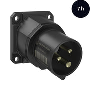 Walther Werke - CEE-Gerätestecker (IEC 60309) CEE NEO Anbaugerätestecker FW712307CC schräg 16A 3P 7h