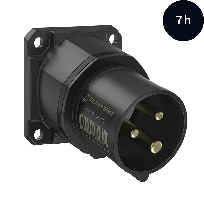 Walther Werke - CEE-Gerätestecker (IEC 60309) CEE NEO Anbaugerätestecker FW712307CC schräg 16A 3P 7h