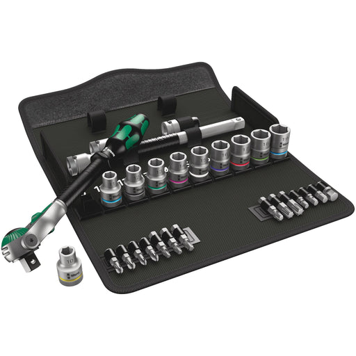 Wera - Steckschlüsselset Zyklop Speed-Knarrensatz 004076 1/2"-Antrieb 28-tlg