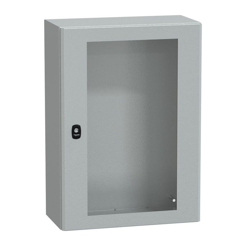 Schneider Electric - Gehäuse/Schaltschrank (leer) Wandschrank RAL 7035 NSYS3D7525T 700x500x250 Sichttür