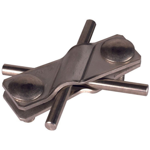 DEHN - Verbinder für Blitzschutz SV-Klemme NIRO SVK 7.10 7.10FL30V4A f. Rd 7-10/10mm