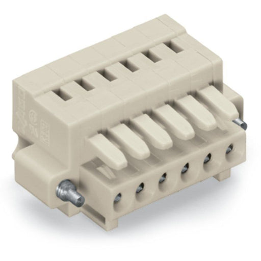 WAGO - Kabelsteckverbinder für Leiterplattensteckverbinder 1-Leiter-Federleiste 734-104/107-000 CAGECLAMP 1,5mm²,lgr − 100 Stück