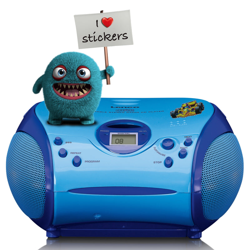 LENCO - Radio Boombox SCD-24BU kids