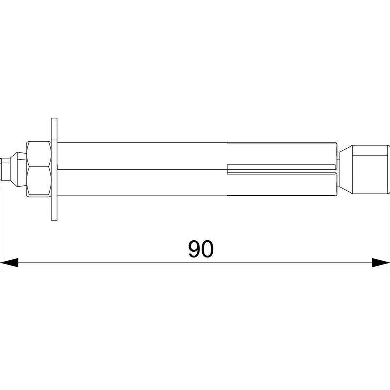 OBO Bettermann - Allzweckdübel Porenbetondübel PBD M10x10 90x14 − 25 Stück