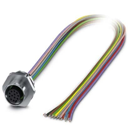 Phoenix Contact - Rundsteckverbinder, feldkonfektionierbar (Industriesteckverbinder) Einbausteckverbinder SACC-E-M12FS#1411573 − 1 Stück