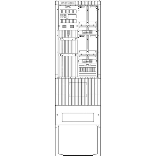 ABN - Zähler-Komplettschrank Zähleranschlusssäule SZ205ZZ1410 1 ZP TSG 4pol