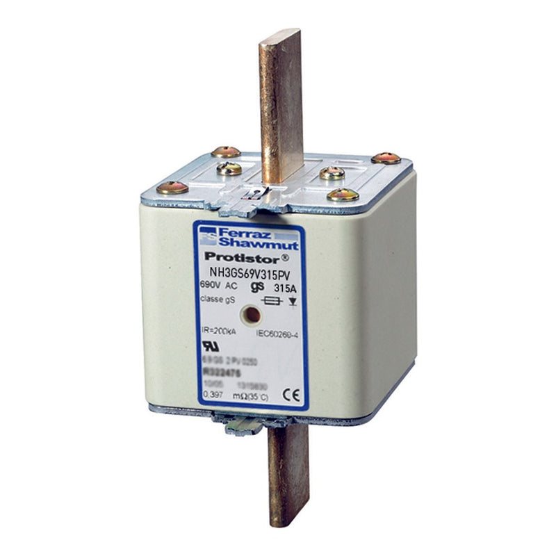 Mersen - Messersicherung Sicherungseinsatz NH gS NH3GS69V400PV Gr.3 400A sfü KM