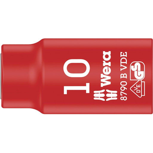 Wera Werk - Sechskant-Einsatz für Steckschlüssel VDE Zyklop-Steckschlüssel 8790BVDE#5004954001 10.0 x 46.0 mm