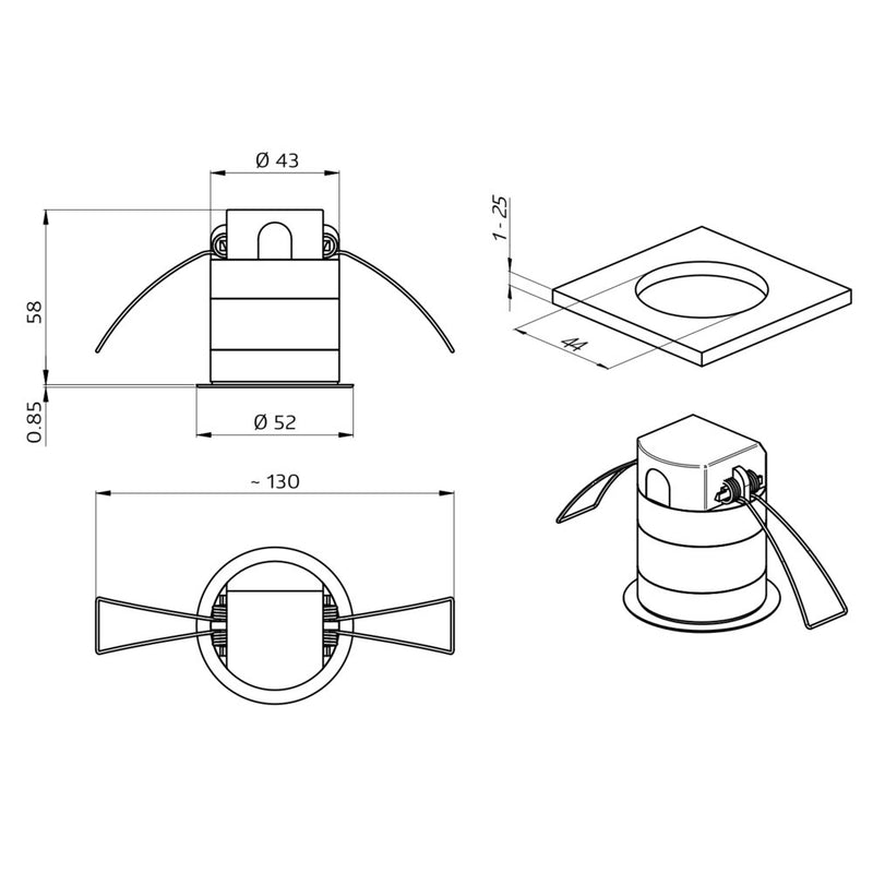 BEG Brück Electronic - Bewegungsmelder/Präsenzmelder komplett Präsenzmelder PD11-M-1C-FLAT-DE