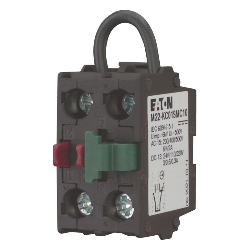 Eaton - Hilfsschalterblock Kontaktelement M22-KC01SMC10 1Ö, Boden − 5 Stück