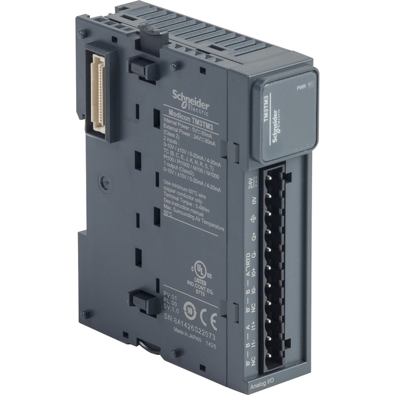 Schneider Electric - SPS-Analoges Ein-/Ausgangs-Modul E/A-Erweiterung TM3 TM3TM3 EA-Modul 2a.E./1a.A