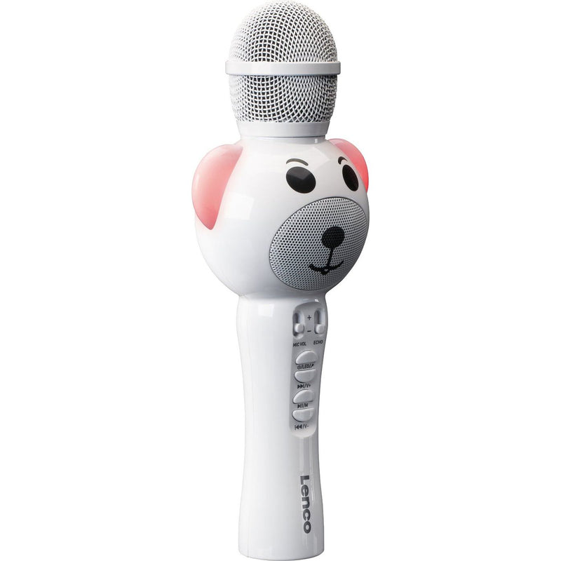 LENCO - Mikrofon Karaoke-Kinder-Mikrofon BMC-060 White BT,1x5W(RMS)