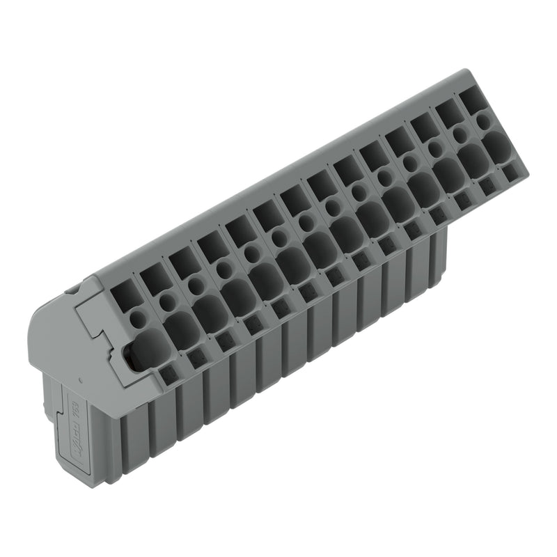 WAGO - Ein- und mehrpolige Klemmenleiste 1-Leiter Federleiste 769-114/022-000 CAGECLAMP,4mm²,gr − 10 Stück