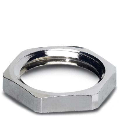 Phoenix Contact - Befestigungselement für Industriesteckverbinder Flachmutter SACC-PG9-NUT-VA − 10 Stück