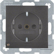 Berker - Steckdose SCHUKO-Steckdose anth/matt 41091606 LED-Orientierungsl
