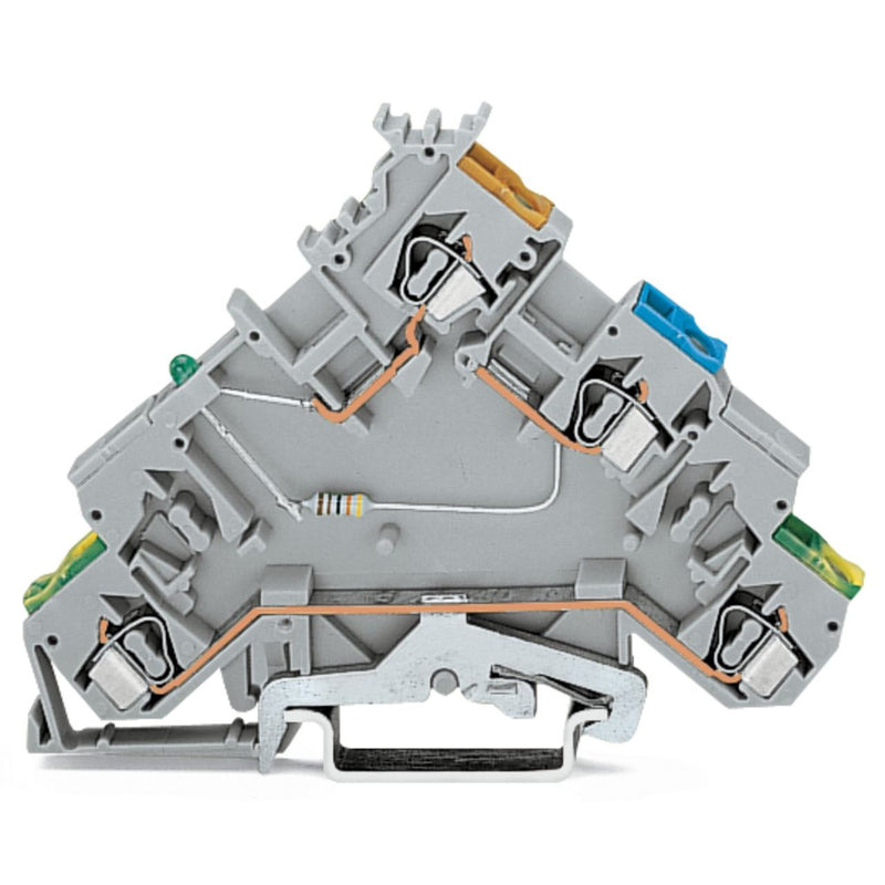WAGO - Initiator/Aktor-Reihenklemme Initiatoren-LED 280-574/281-483 Einspeiseklemme − 10 Stück