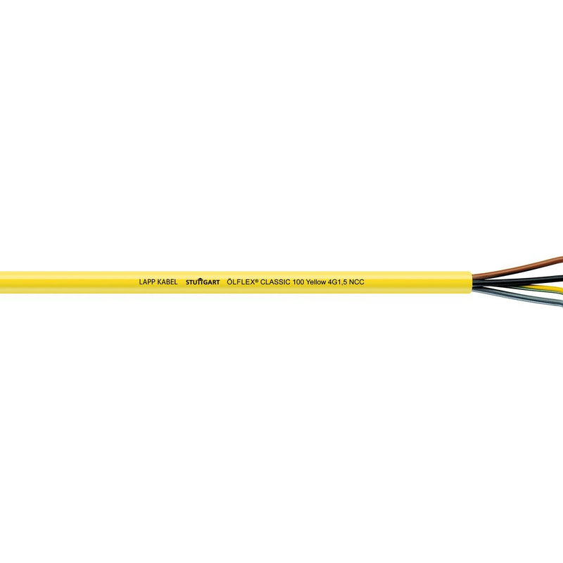 Lapp Kabel&Leitung - Energiekabel < 1 kV, für ortsveränderlichen Einsatz ÖLFLEX CLASSIC 100 YELLOW 00104043 4G2,5