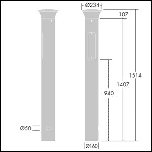 Thorn - Wegeleuchte LED-Pollerleuchte ADELIEBS 1 #96273319