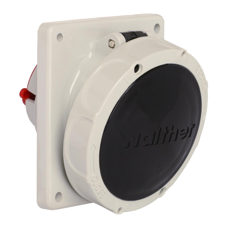 Walther Werke - CEE-Anbausteckdose (IEC 60309) Anbaudose schräg 16A 519407 4P 500V 7h IP67