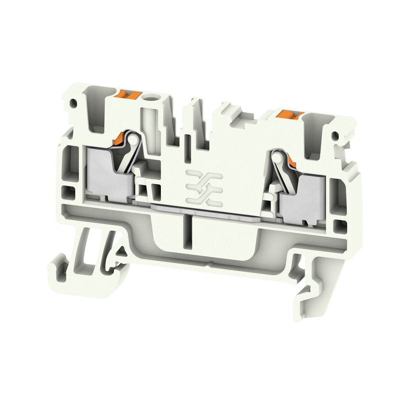 Weidmüller - Durchgangs-Reihenklemme Klemme A2C 2.5 LTGY PUSH IN, 2.5 mm² − 100 Stück