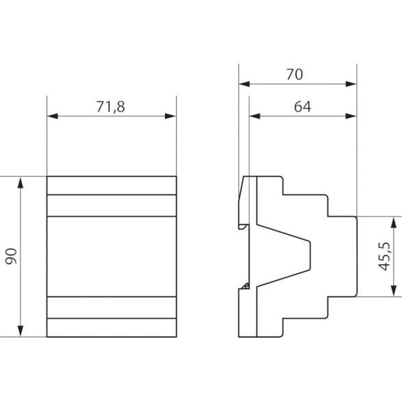 Theben - Bussystem-Jalousieaktor Jalousieaktor JMG 4 T 24V KNX Grundgerät