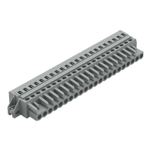 WAGO - Kabelsteckverbinder für Leiterplattensteckverbinder 1-Leiter-Federleiste 231-122/027-000 CAGECLAMP,2,5 mm²,gr − 10 Stück