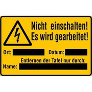 Klar - Warn-/Hinweisschild Betriebskennzeichnung 192/71