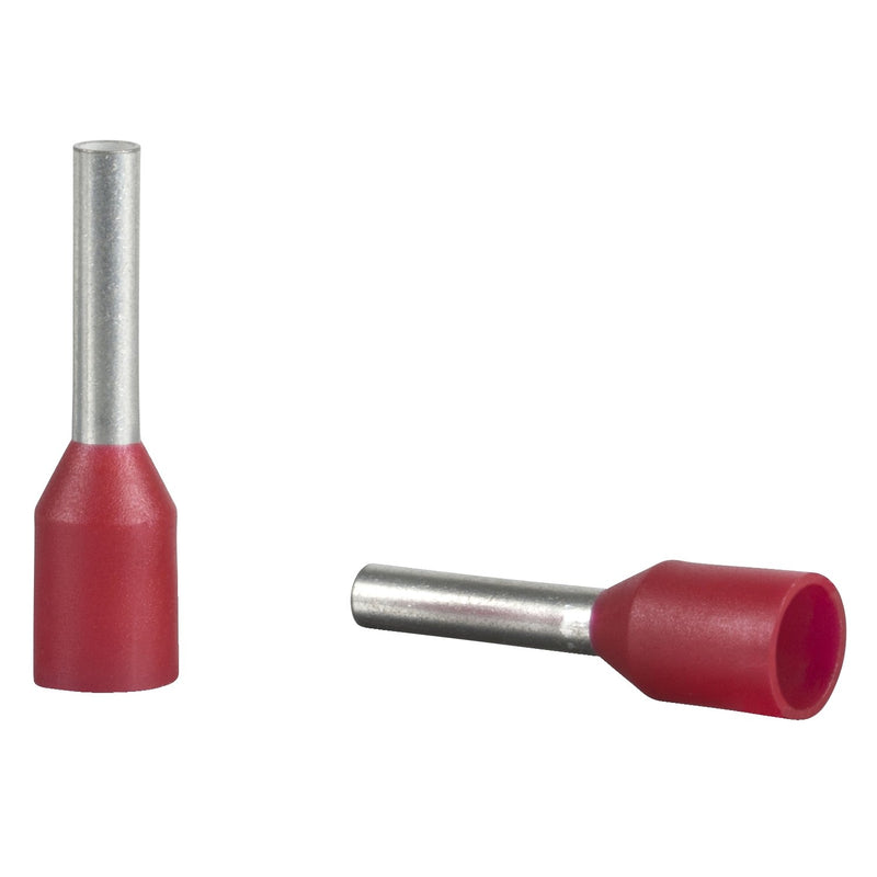 Schneider Electric - Aderendhülse Aderendhülse, mittel, 1mm2 DZ5CEB010D rot − 500 Stück