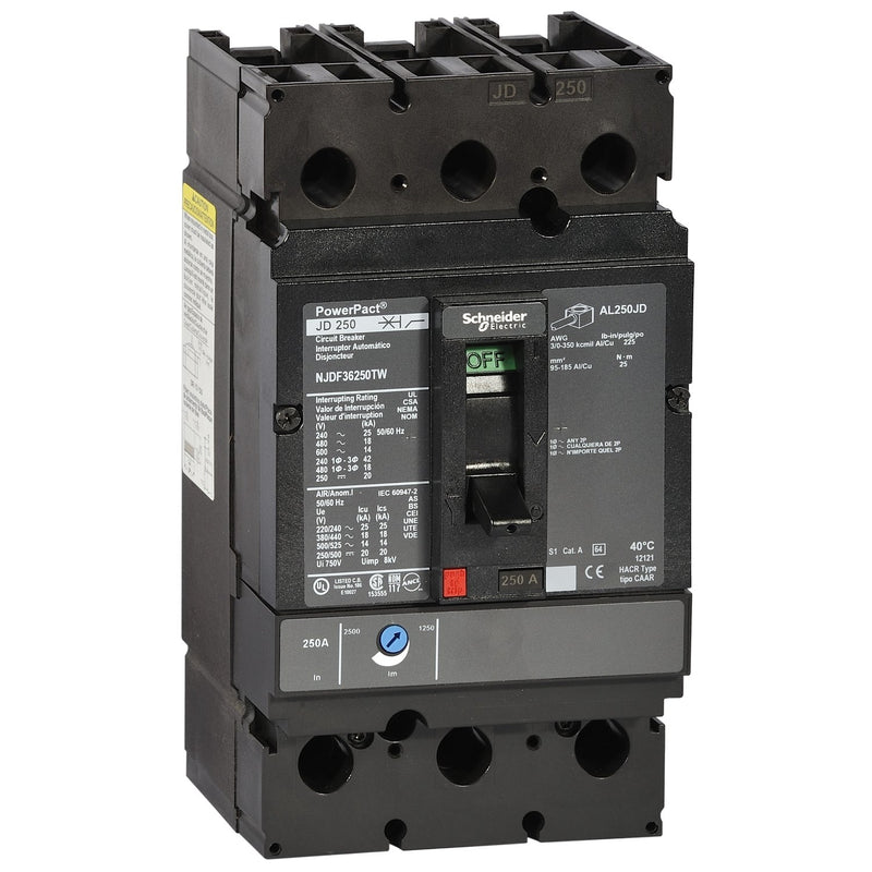 Schneider Electric - Leistungsschalter für Motorschutz PowerPact 250A TM200a NJJF36200TW 3P 65kA