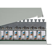 EFB-Elektronik - Patchpanel Kupfer Patchpanel 24xRJ45 1HE 37666.1M Cat.6A,RAL7035 grau