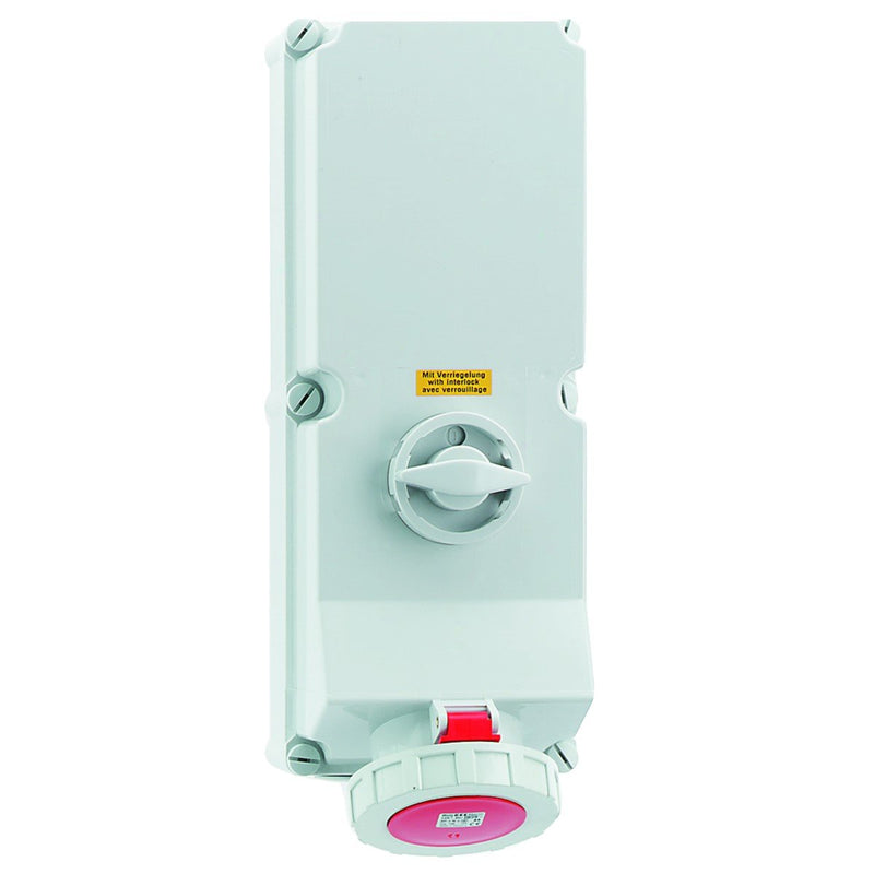 Bals Elektrotech - CEE-Steckdose abschaltbar, abgesichert (IEC 60309) Wandsteckdose abschaltbar 16622 verriegelt 125A 5p
