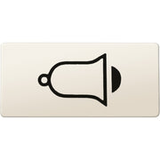 Merten - Bezeichnungsmaterial für Installationsschalterprogramme Symbol Klingel ws 395800 rechteckig