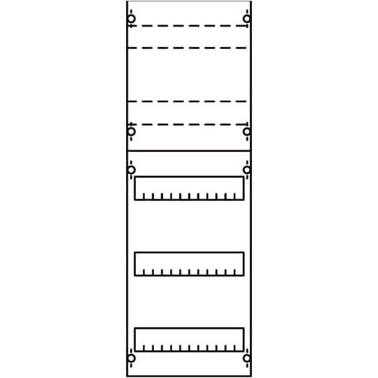 Striebel&John - Verteilerfeld für Installationsverteiler Verteilerfeld 1V1K-150 BH1 1Feld 150mm