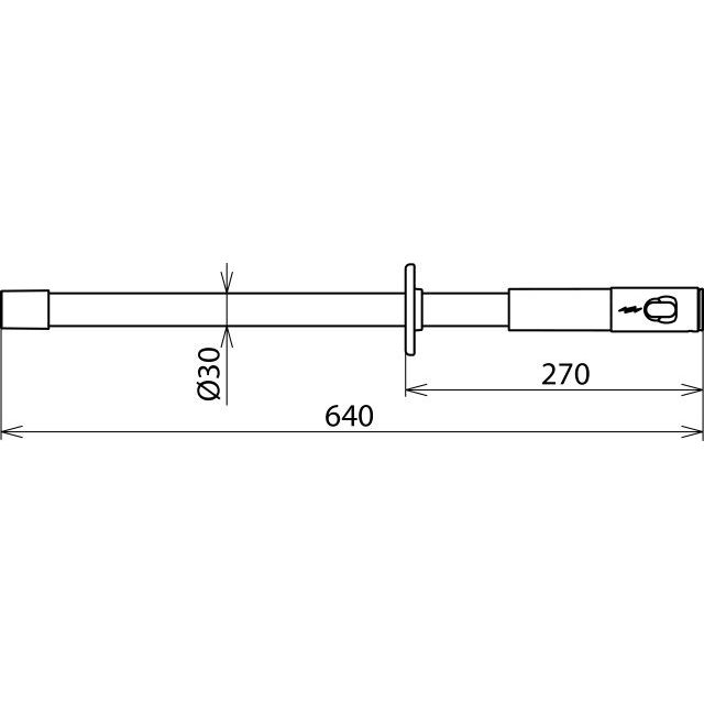 DEHN - Betätigungsstange Isolierstange IS M12 STK 640 m. Gewinde M12
