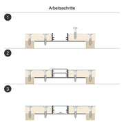 EVN Lichttechnik - Mechanisches Zubehör/Ersatzteile für Leuchten Trockenbauprofil APTB5AM200 inkl. Abdeckung