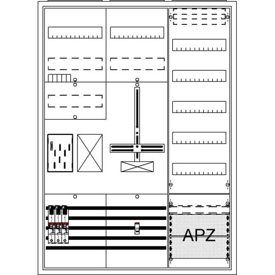 Striebel&John - Zähler-Komplettschrank Komplettschrank BA37BC5 APBKE-IA371Z1R1S1V5A