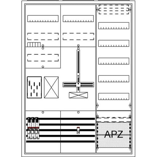 Striebel&John - Zähler-Komplettschrank Komplettschrank BA37BC5 APBKE-IA371Z1R1S1V5A