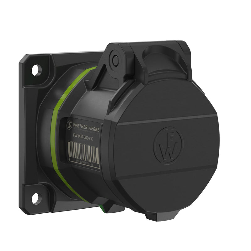 Walther Werke - CEE-Anbausteckdose (IEC 60309) CEE NEO Anbaudose FW410410CC gerade 16A 4P 10h − 10 Stück